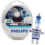 Автолампа Philips H4  X-treme VISION +130%, 2 шт (12342XV+S2)